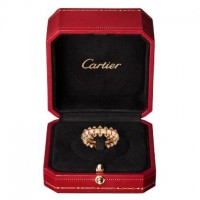 Cartier卡地亚Clash系列 玫瑰金 经典款戒指(中号款)